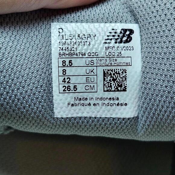 New Balance ML515GRY Men's Sneakers Size 8.5 Gray - Picture 9 of 9
